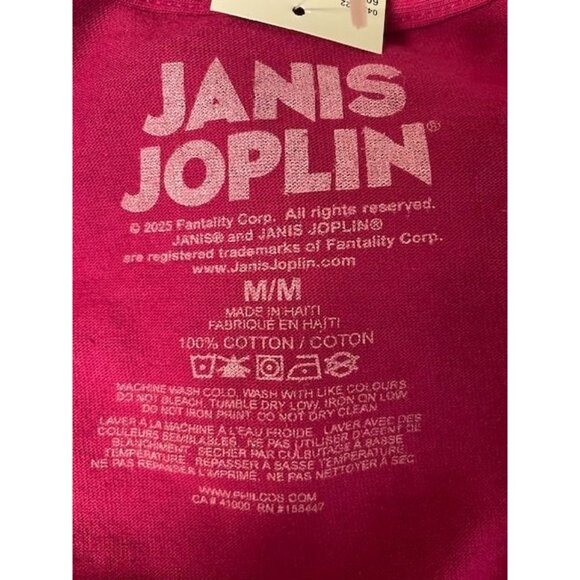 Janis Joplin Boho Graphic Short Sleeve Top MEDIUM (303) - Picture 2 of 5
